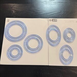 Creative Memories Custom Cutting System 3 Circles, 3 Ovals and Both Templates